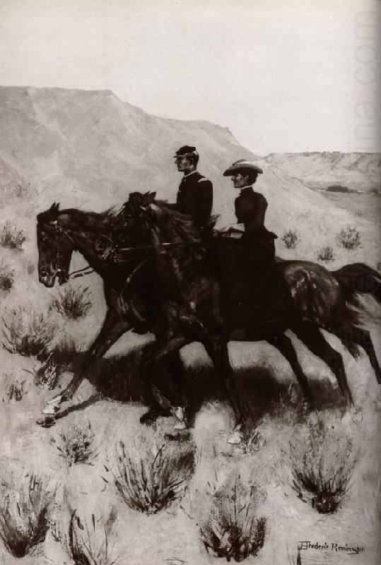 Frederic Remington The Esc ort china oil painting image